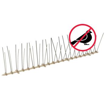 20-tlg. Vogelabwehr-Spikes-Set 10 m Kunststoff 4-reihig