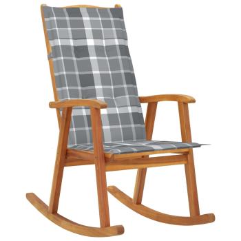 ARDEBO.de - Schaukelstuhl mit Auflagen Massivholz Akazie