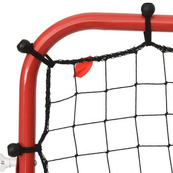 Fußball-Rebounder Verstellbar 96x80x96 cm Stahl und PE