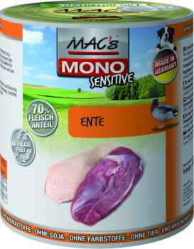 MACs Dog Mono Frische Ente 800g (Menge: 6 je Bestelleinheit)