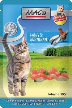 ARDEBO.de MACs Cat Pouch Lachs & Huhn 100g