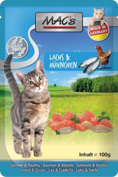 MACs Cat Pouch Lachs & Huhn 100g (Menge: 12 je Bestelleinheit)