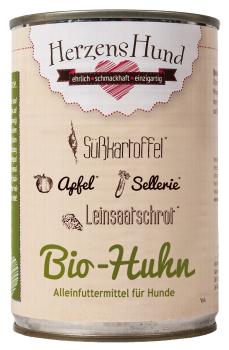 Herzenshund Bio Huhn mit Bio Gemüse 400g  (Menge: 12 je Bestelleinheit)