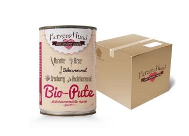 Herzenshund Bio Pute mit Bio Gemüse 800g  (Menge: 6 je Bestelleinheit)