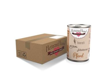 Herzenshund Pferd mit Amaranth 800g  (Menge: 6 je Bestelleinheit)