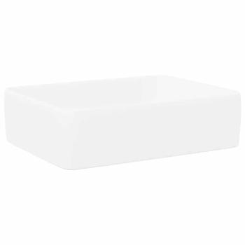 Waschbecken Weiß 48x37x13 cm Keramik Rechteckig
