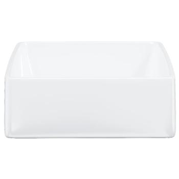 Waschbecken Weiß 37x37x13 cm Keramik Quadratisch