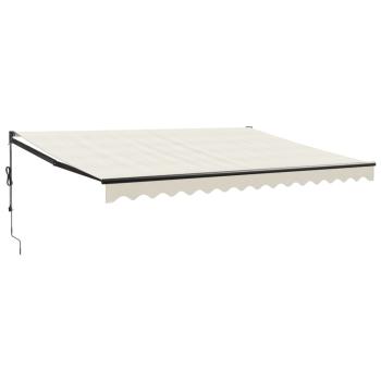 Elektrische Markise mit Kurbel Creme 5x3 m