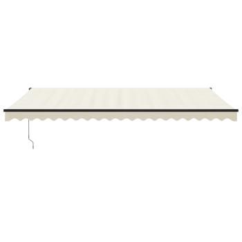 Elektrische Markise mit Kurbel Creme 5x3 m