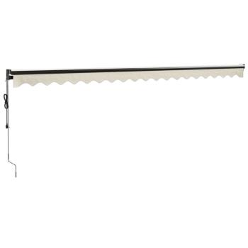 Elektrische Markise mit Kurbel Creme 5x3 m