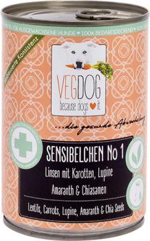 VEGDOG Sensitive Lupinenprotein 400g (Menge: 6 je Bestelleinheit)