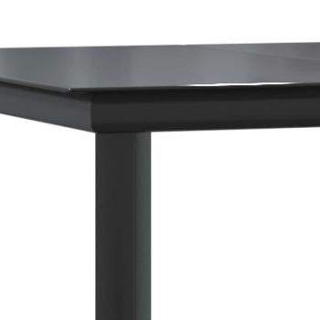 7-tlg. Garten-Essgruppe mit Kissen Braun Poly Rattan Glas
