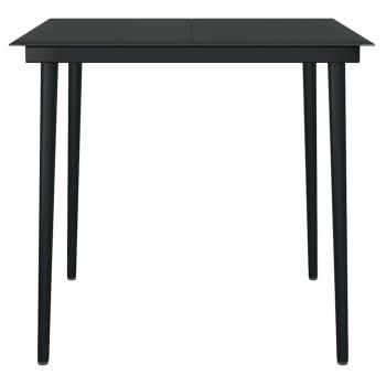 3-tlg. Garten-Essgruppe mit Kissen Braun Poly Rattan Glas