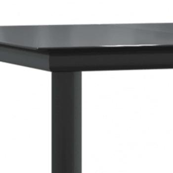 7-tlg. Garten-Essgruppe mit Kissen Braun Poly Rattan Glas
