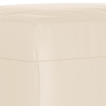 3-tlg. Sofagarnitur mit Kissen Beige Mikrofasergewebe