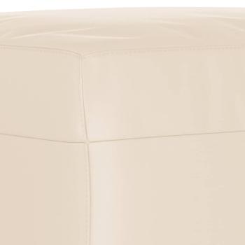 3-tlg. Sofagarnitur mit Kissen Beige Mikrofasergewebe