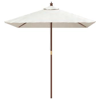 Sonnenschirm mit Holzmast Sandfarben 198x198x231 cm