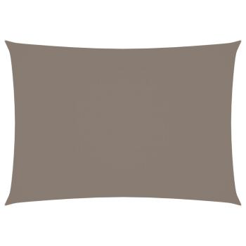 Sonnensegel Oxford-Gewebe Rechteckig 3,5x4,5 m Taupe