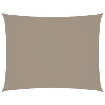 Sonnensegel Oxford-Gewebe Rechteckig 3,5x4,5 m Taupe