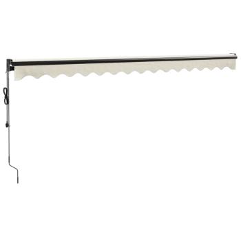 Elektrische Markise mit Kurbel Creme 4x3 m