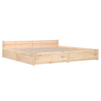 Bett mit Schubladen 200x200 cm