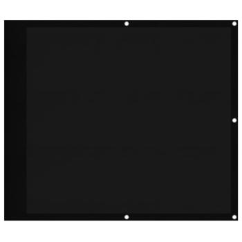 Balkon-Sichtschutz Schwarz 90x700 cm 100 % Polyester-Oxford