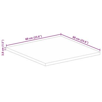 Tischplatte 60x60x3,8 cm Quadratisch Massivholz Akazie