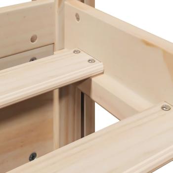 Bettgestell mit Kopfteil ohne Matratze 90x200 cm