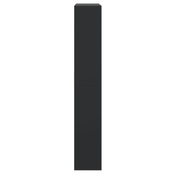 Schuhschrank Schwarz 80x21x125,5 cm Holzwerkstoff