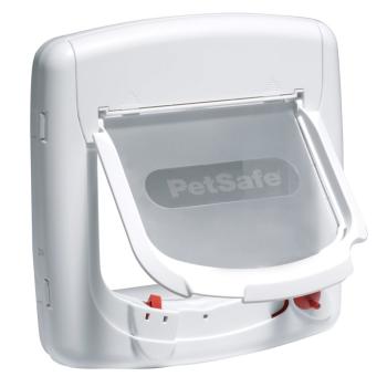 ARDEBO.de - PetSafe Katzenklappe 4-Wege Magnetisch Deluxe 400 Weiß
