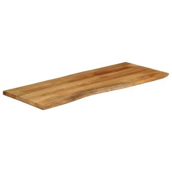 Tischplatte mit Baumkante 140x60x3,8 cm Massivholz Mango