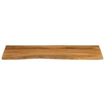 Tischplatte mit Baumkante 140x60x3,8 cm Massivholz Mango