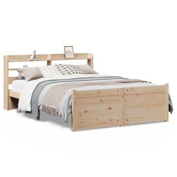 ARDEBO.de - Bettgestell mit Kopfteil ohne Matratze 135x190 cm