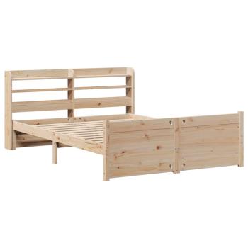 Bettgestell mit Kopfteil ohne Matratze 135x190 cm
