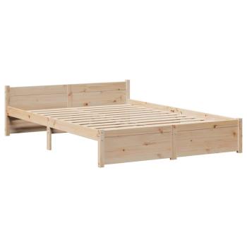 Bettgestell mit Kopfteil ohne Matratze 135x190 cm