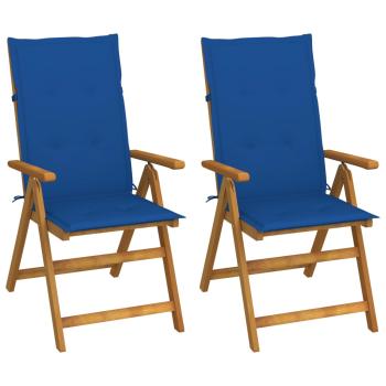 ARDEBO.de - Garten-Liegestühle 2 Stk. mit Kissen Akazie Massivholz