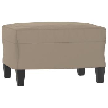 Sessel mit Hocker Taupe 60 cm Mikrofasergewebe