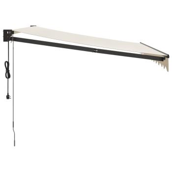 Elektrische Markise mit Kurbel Creme 3,5x2,5 m