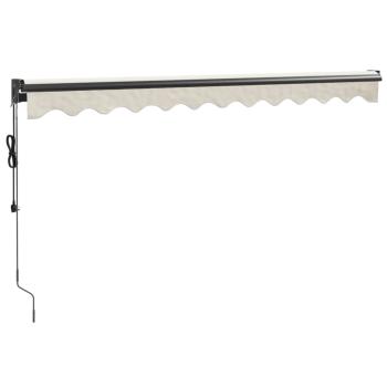 Elektrische Markise mit Kurbel Creme 3,5x2,5 m