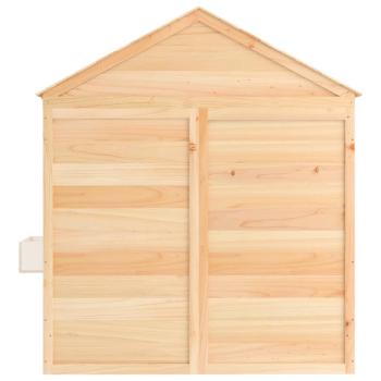 Spielhaus mit Abschließbarer Tür und Blumentöpfen Tannenholz