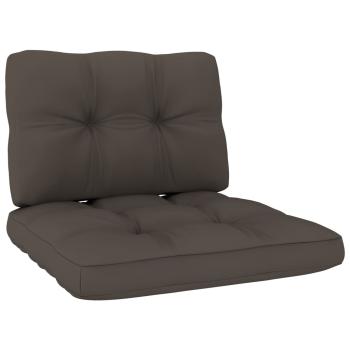 Gartenstühle 2 Stk. mit Taupe Kissen Kiefer Imprägniert