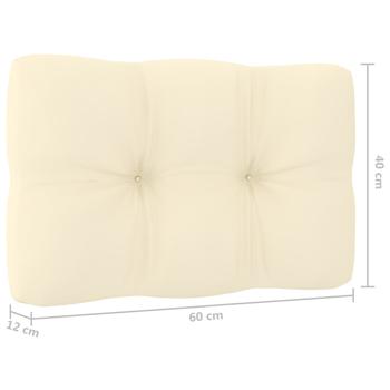 3-tlg. Garten-Lounge-Set mit Kissen Kiefernholz Imprägniert