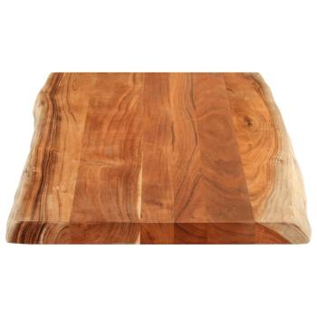 Tischplatte 120x60x2,5cm Rechteckig Massivholz Akazie Baumkante