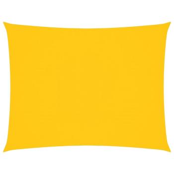 Sonnensegel Oxford-Gewebe Rechteckig 6x7 m Gelb