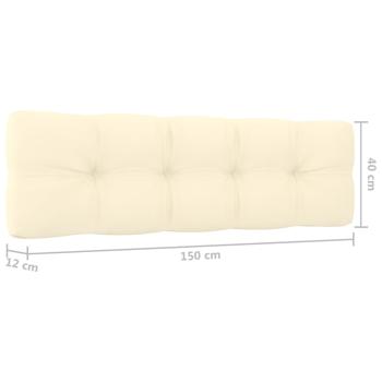 3-tlg. Garten-Lounge-Set mit Kissen Kiefernholz Imprägniert