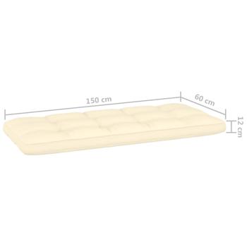 3-tlg. Garten-Lounge-Set mit Kissen Kiefernholz Imprägniert