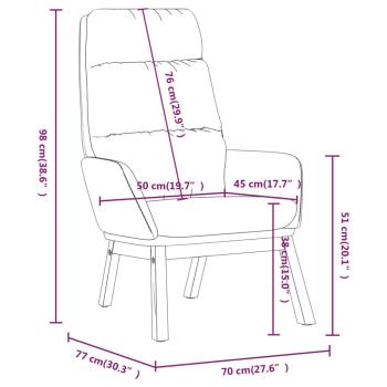 Relaxsessel mit Hocker Dunkelgrau Stoff