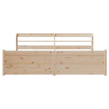 Bettgestell mit Kopfteil ohne Matratze 200x200 cm