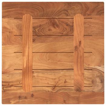 Tischplatte 60x60x2,5 cm Quadratisch Massivholz Akazie