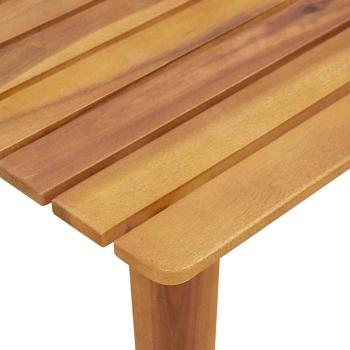 Gartenstuhl mit Tisch 3-teilig Beige Akazienholz